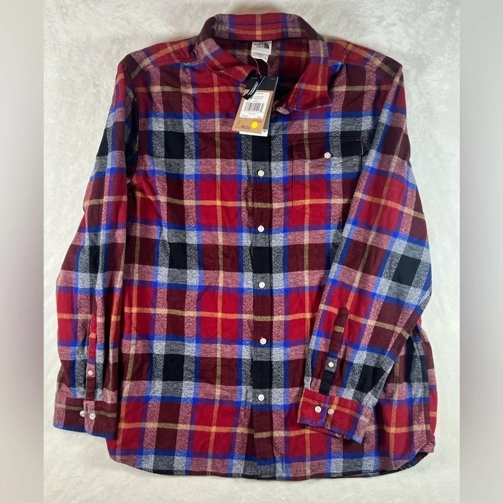 NWT XXL The North Face Arroyo Flannel Red Plaid Warm Standard Fit Shirt